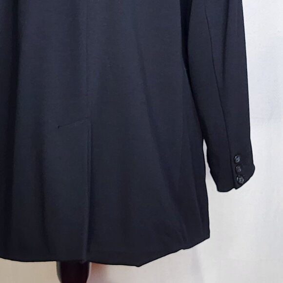 Chico's Black Rayon Nylon Span Two Button Print Lined Blazer Chico Size 3 US XL - Picture 13 of 16